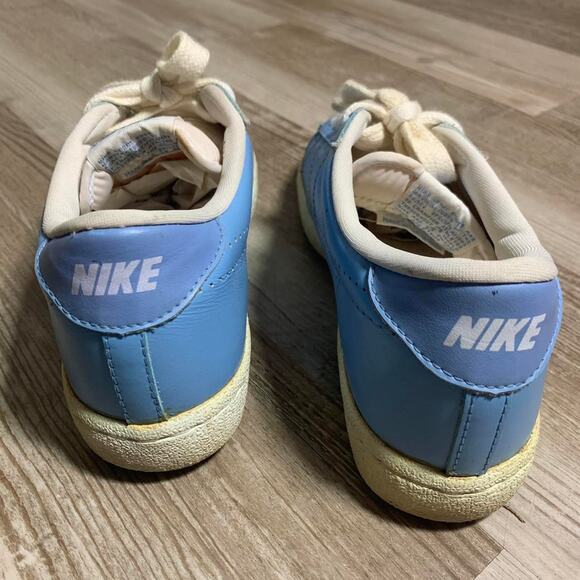 vintage 80’s NIKE BLAZER LOW CELESTIAL BLUE LOW TOP SNEAKER SHOES 7 MEN’S swoosh main image 4